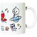 Mug Bt21 Junior 300 Ml Ceramica Bianca - Foto miniatura 3