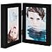 Cornice Portafoto A Libro Nera Per 2 Foto 13x18cm - Foto miniatura 1
