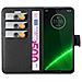 Custodia Compatibile Con Motorola Moto G7 / G7 Plus In Nero Carbone - Coperchio Protettiva Con Chiusura Magnetica, Funzione Stand E Tasca Per Le Carte - Foto miniatura 7