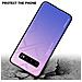 Custodia Compatibile Con Samsung Galaxy S10 Plus In Rosa - Blu - Coperchio Protettivo Bicolore In Vetro Temperato E Silicone Tpu - Foto miniatura 3