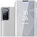 Custodia Compatibile Con Samsung Galaxy S20 Fe In Agata Argento - Clear View Specchio Coperchio Protettivo Con Funzione Di Supporto Protezione A 360 Gradi - Foto miniatura 1