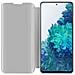 Custodia Compatibile Con Samsung Galaxy S20 Fe In Agata Argento - Clear View Specchio Coperchio Protettivo Con Funzione Di Supporto Protezione A 360 Gradi - Foto miniatura 3