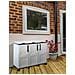 Armadio Portarifiuti Da Esterno O Interno, Mobile Porta 3 Sacchi A 3 Ante, 100% Made In Italy, Cm 102x37h90, Colore Grigio Chiaro - Foto miniatura 1