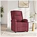 Poltrona Elettrica Reclinabile Rosso Vino In Tessuto - Foto miniatura 6