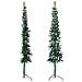 Albero Natale Artificiale Sottile A Metà Supporto Verde 240 Cm - Foto miniatura 4