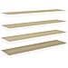 Scaffali A Parete 4 Pz Rovere E Bianco 90x23,5x3,8 Cm In Mdf - Foto miniatura 2
