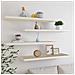 Scaffali A Parete 4 Pz Rovere E Bianco 90x23,5x3,8 Cm In Mdf - Foto miniatura 1