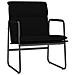 Sedia Lounge Nera 55x64x80 Cm In Tessuto - Foto miniatura 2