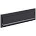 C604 Copri Fessura Buca Delle Lettere In Acciaio Per Porte O Cancelli Esterni, Portalettere Esterne, Apertura 23 X 3 Cm, Resistente, Nero - Foto miniatura 1