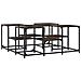 Tavolino Da Salotto Rovere Marrone 91x91x40cm Legno Multistrato - Foto miniatura 2