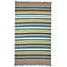 Telo Mare Fouta Per Spiaggia Fantasia Rigata Multicolore Leopard Pesci Fouta Kenya Turchese-lime - Foto miniatura 1