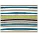 Telo Mare Fouta Per Spiaggia Fantasia Rigata Multicolore Leopard Pesci Fouta Kenya Turchese-lime - Foto miniatura 4