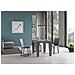 Tavolo Allungabile 90x90/246 Cm Spimbo Premium Cemento - Foto miniatura 4
