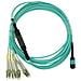 Cavo di Patching in Fibra Ottica Multimodale OM3 MPO-4xLC - Foto miniatura 4