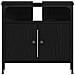 Mobile Lavabo Bagno Rovere Nero 60x30x60cm Legno Multistrato - Foto miniatura 3