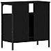 Mobile Lavabo Bagno Rovere Nero 60x30x60cm Legno Multistrato - Foto miniatura 9