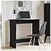 Scrivania Nera 80x40x75 Cm In Legno Multistrato - Foto miniatura 3