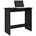Scrivania Nera 80x40x75 Cm In Legno Multistrato - Foto miniatura 1