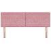 Testata letto  con bottoni a cristallo imbottita rosa 140 cm in velluto - Foto miniatura 4