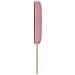 Testata letto  con bottoni a cristallo imbottita rosa 140 cm in velluto - Foto miniatura 5