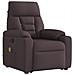 Poltrona Alzapersona Massaggi Reclinabile Marrone Scuro Tessuto - Foto miniatura 4