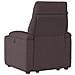 Poltrona Alzapersona Massaggi Reclinabile Marrone Scuro Tessuto - Foto miniatura 7