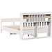 Letto Libreria senza Materasso Bianco 150x200 cm Legno di Pino - Foto miniatura 6