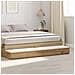 Cassetti per letto  Rovere artigianale 180x36,5x16,5 cm in legno ingegnerizzato - Foto miniatura 2