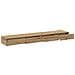 Cassetti per letto  Rovere artigianale 180x36,5x16,5 cm in legno ingegnerizzato - Foto miniatura 5