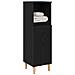 Armadio da bagno  Nero Rovere 30x30x100 cm Legno ingegnerizzato - Foto miniatura 3