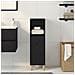 Armadio da bagno  Nero Rovere 30x30x100 cm Legno ingegnerizzato - Foto miniatura 4