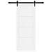porta scorrevole  con set di accessori 'ORKDAL'in legno massello di pino bianco, Porta interna  'ORKDAL'bianca 83x211x4 cm in legno massello di pino - Foto miniatura 4