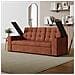 Noho Divano Letto A 3 Posti In Velluto A Coste Terracotta - Foto miniatura 3