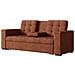 Noho Divano Letto A 3 Posti In Velluto A Coste Terracotta - Foto miniatura 4