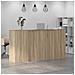 Banco Reception Rovere Sonoma 200x50x103,5 cm Legno Multistrato - Foto miniatura 4