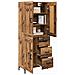 Credenza con cassetto 2 pcs Legno vecchio Legno multistrato - Foto miniatura 3