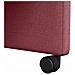Sedie da Pranzo con Ruote 2 pcs Rosso vino 57 x 67 x 95 cm - Foto miniatura 9