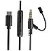EMSP.H15MIC cuffia e auricolare Cablato A Padiglione Chiamate /Musica /Sport /Tutti i giorni USB tipo-C Nero - Foto miniatura 4
