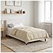 Duvet Estivo Crema 140 x 200 cm Microfibra e Fleece Teddy - Foto miniatura 2