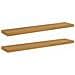 Scaffale da parete 2 pcs Beige 120 x 23,5 x 4 cm - Foto miniatura 1