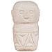 Statuetta Decorativa In Cemento Beige Con Motivo Tribale 5,5x10 Cm - Foto miniatura 2