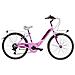 Bici Da Bambina Linea Venere Bimba Misura 24 Cambio 6v Bicicletta Da Ragazza Ven24cc City Bike Completa Di Accessori - 35 Nero Opaco Fuxia - Foto miniatura 2