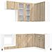 Unità Cucina LYON 8 pcs Rovere Sonoma Legno ingegnerizzato - Foto miniatura 1