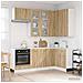 Unità Cucina LYON 8 pcs Rovere Sonoma Legno ingegnerizzato - Foto miniatura 2