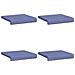 Cuscino per panchina 4 pz Tessuto Blu jeans Profondità 35 cm - Foto miniatura 6
