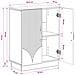 Mobiletto da Bagno HOORN Bianco Lucido 59,5 x 31 x 77 cm - Foto miniatura 9