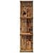 Scaffale da parete 2 pz Legno antico 25 x 15 x 100 cm - Foto miniatura 4