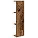 Scaffale da parete 2 pz Legno antico 25 x 15 x 100 cm - Foto miniatura 6