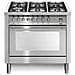 Cucina Elettrica PG96MFT / CISF Fuochi a Gas Forno Elettrico Multifunzione Dimensione 90 x 60 cm Colore Inox - Foto miniatura 6