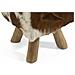 Sgabello Poggiapiedi Ottomano In Legno A Motivo Muccato Dalton - Foto miniatura 20